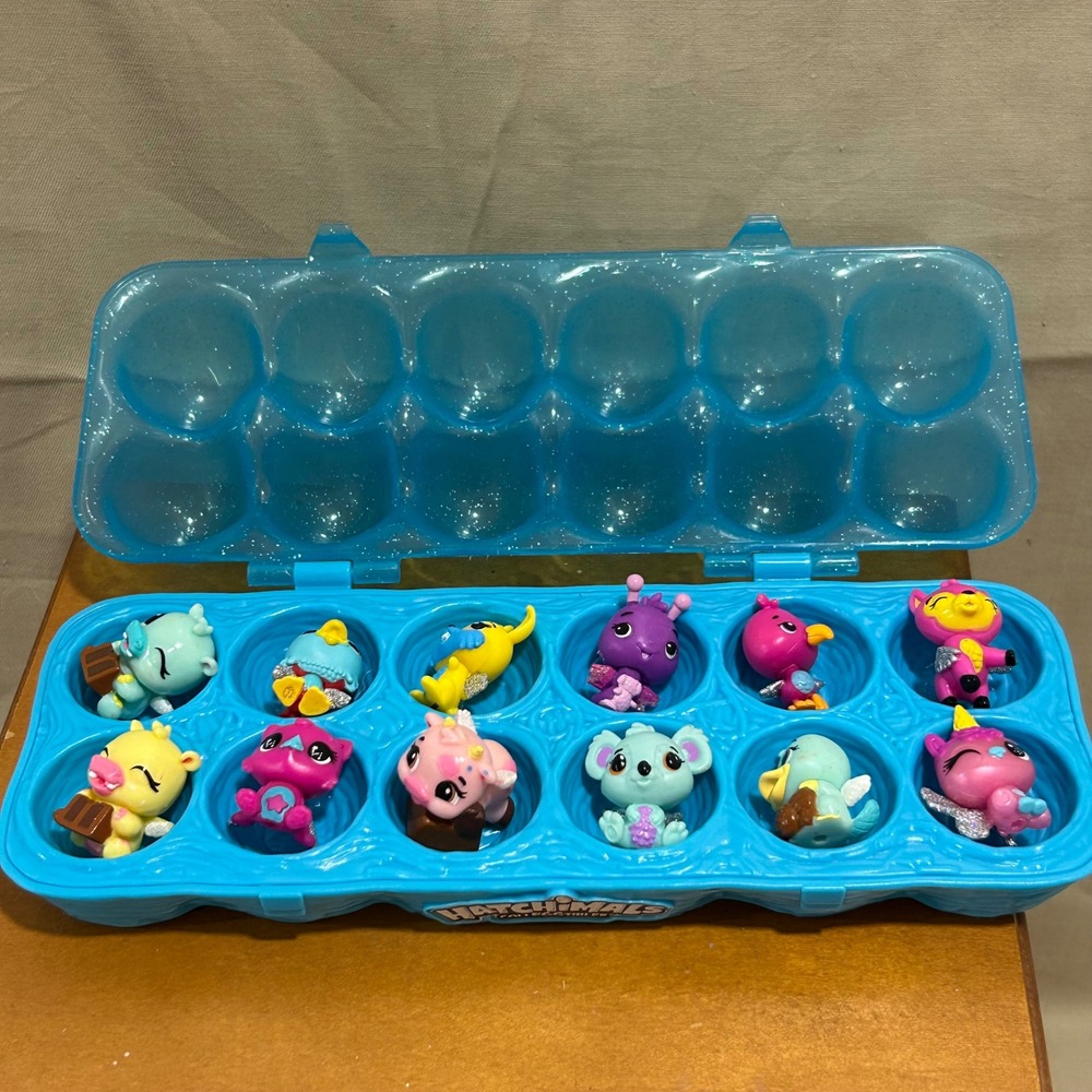 Hatchimals CollEGGtibles Figures with Egg Carton Carrier Toy Set Lot